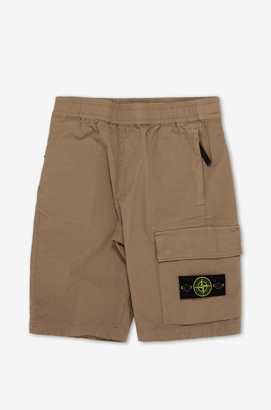 STONE ISLAND JUNIOR L100003 boy's cotton cargo bermuda shorts with embroidered logo Boy BEIGE 1