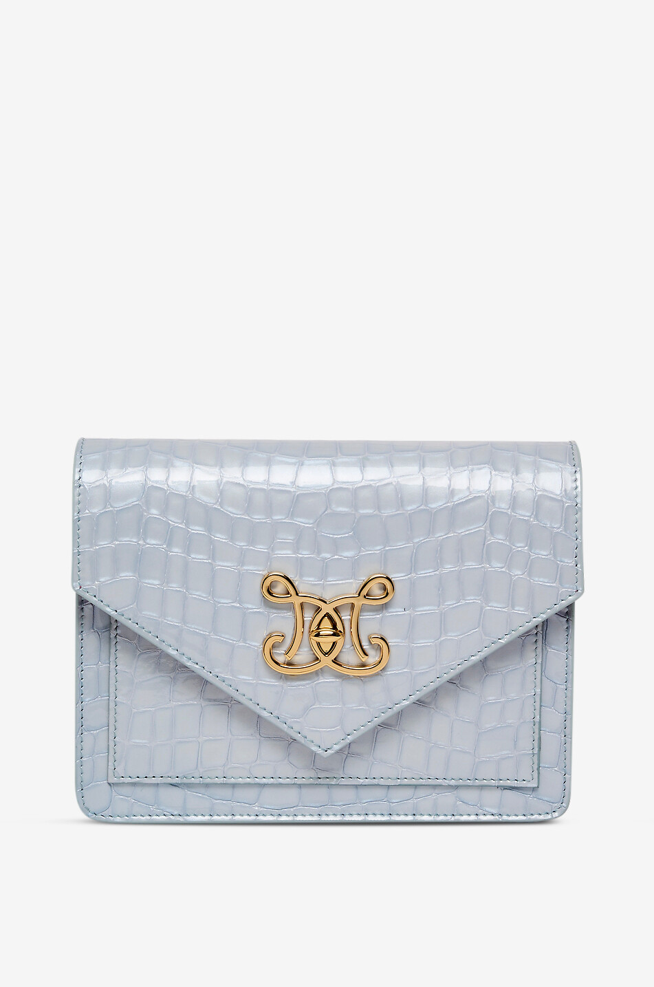 Sac porté épaule en cuir effet crocodile Enveloppe Faux Croc