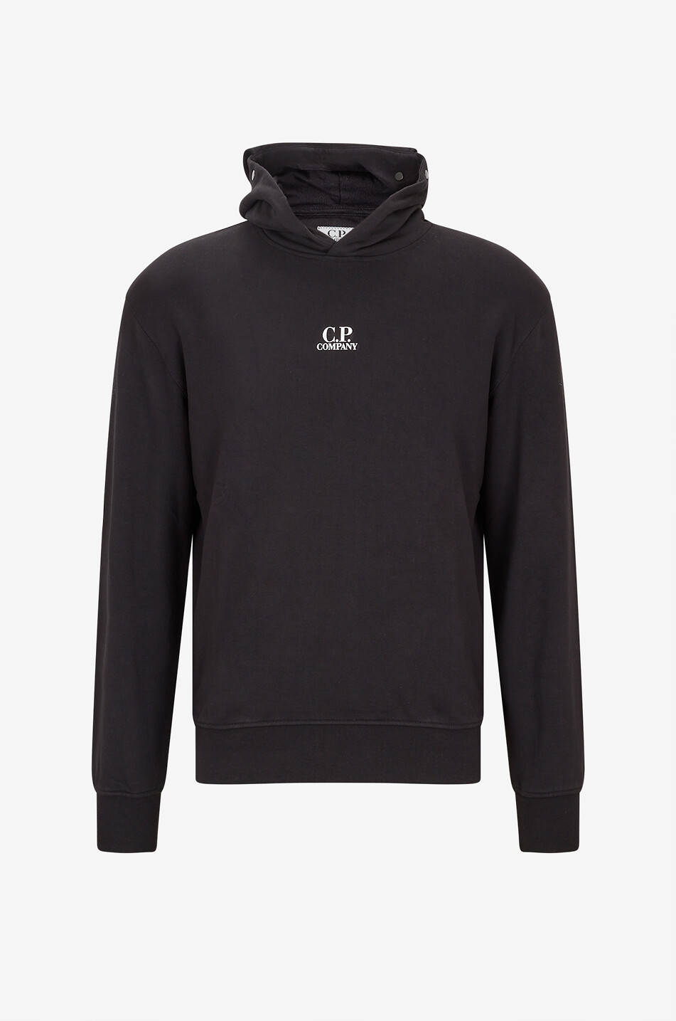 C.P. COMPANY U16 Sweat à capuche garçon en coton molleton Garçon NOIR 1
