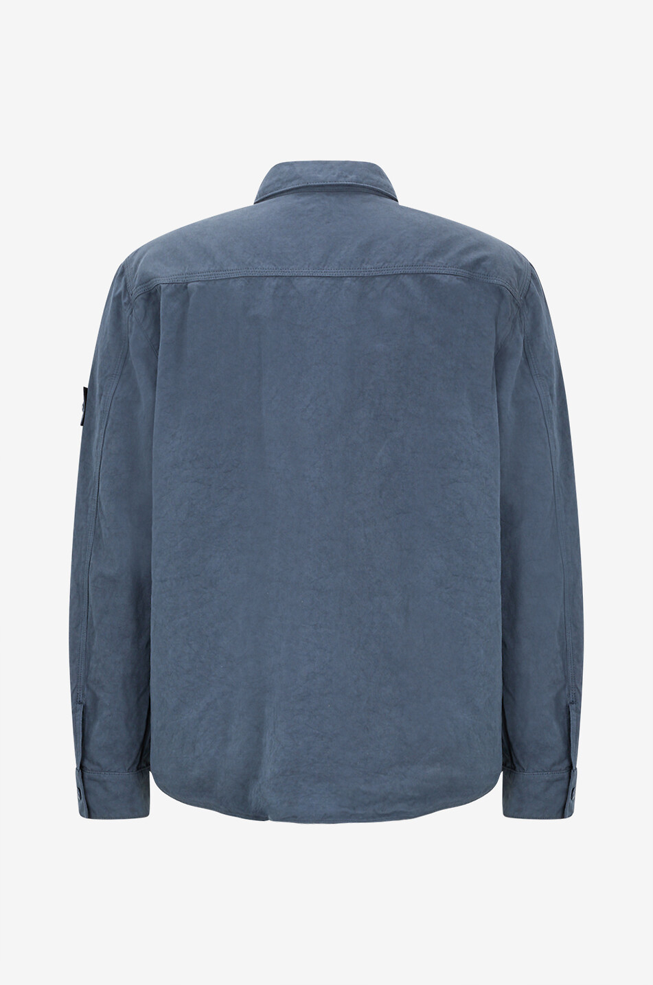 STONE ISLAND Gerades Hemd aus Baumwolle und Leinen Ghost 1200012 Herren BLAU 2