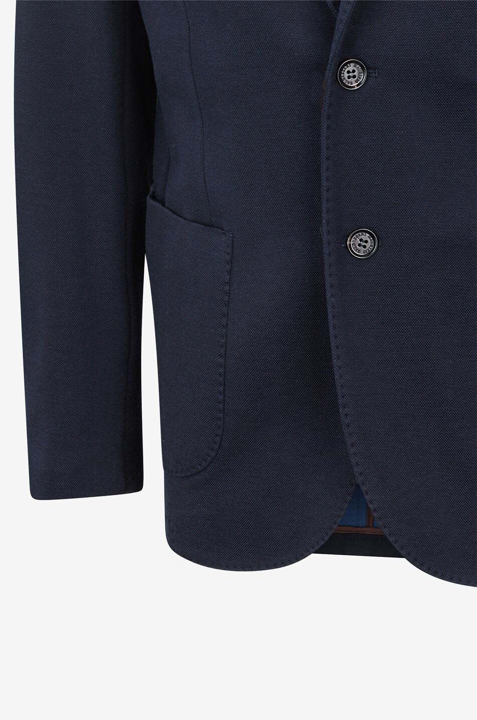 MAURIZIO BALDASSARI Blazer à coupe droite en coton et soie Homme BLEU FONCE 3