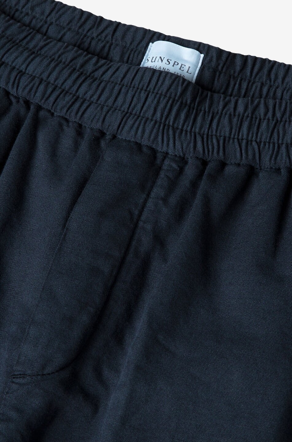 SUNSPEL Straight-leg cotton and linen canvas trousers Men DARK BLUE 5