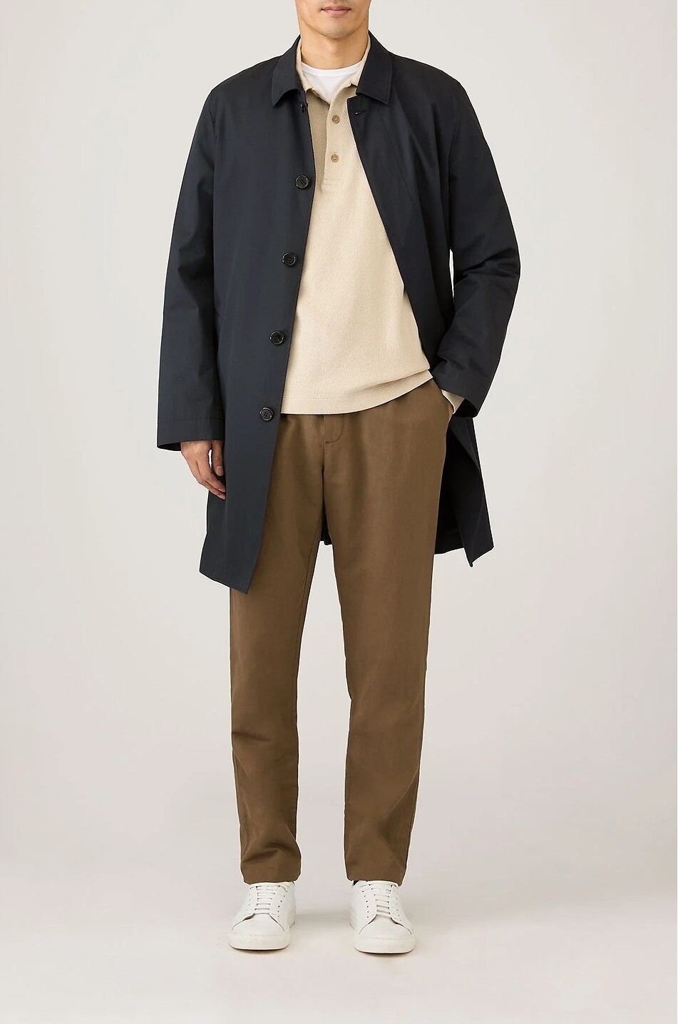 SUNSPEL Straight-leg cotton and linen canvas trousers Men LIGHT BROWN 2