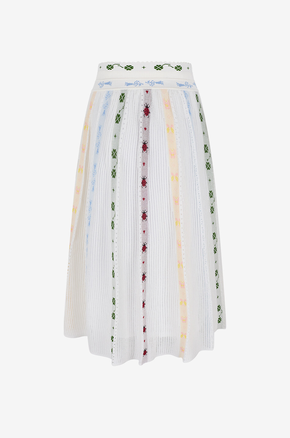 MOLLI Espérance embroidered crochet long skirt Women MULTI COLOURED 2