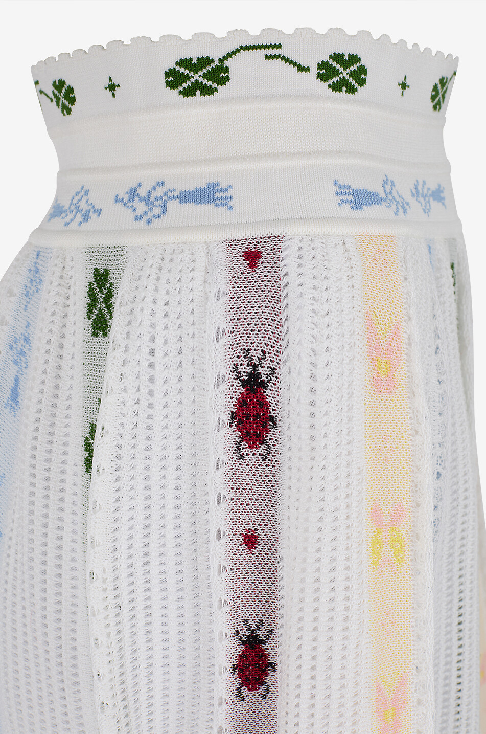 MOLLI Espérance embroidered crochet long skirt Women MULTI COLOURED 4
