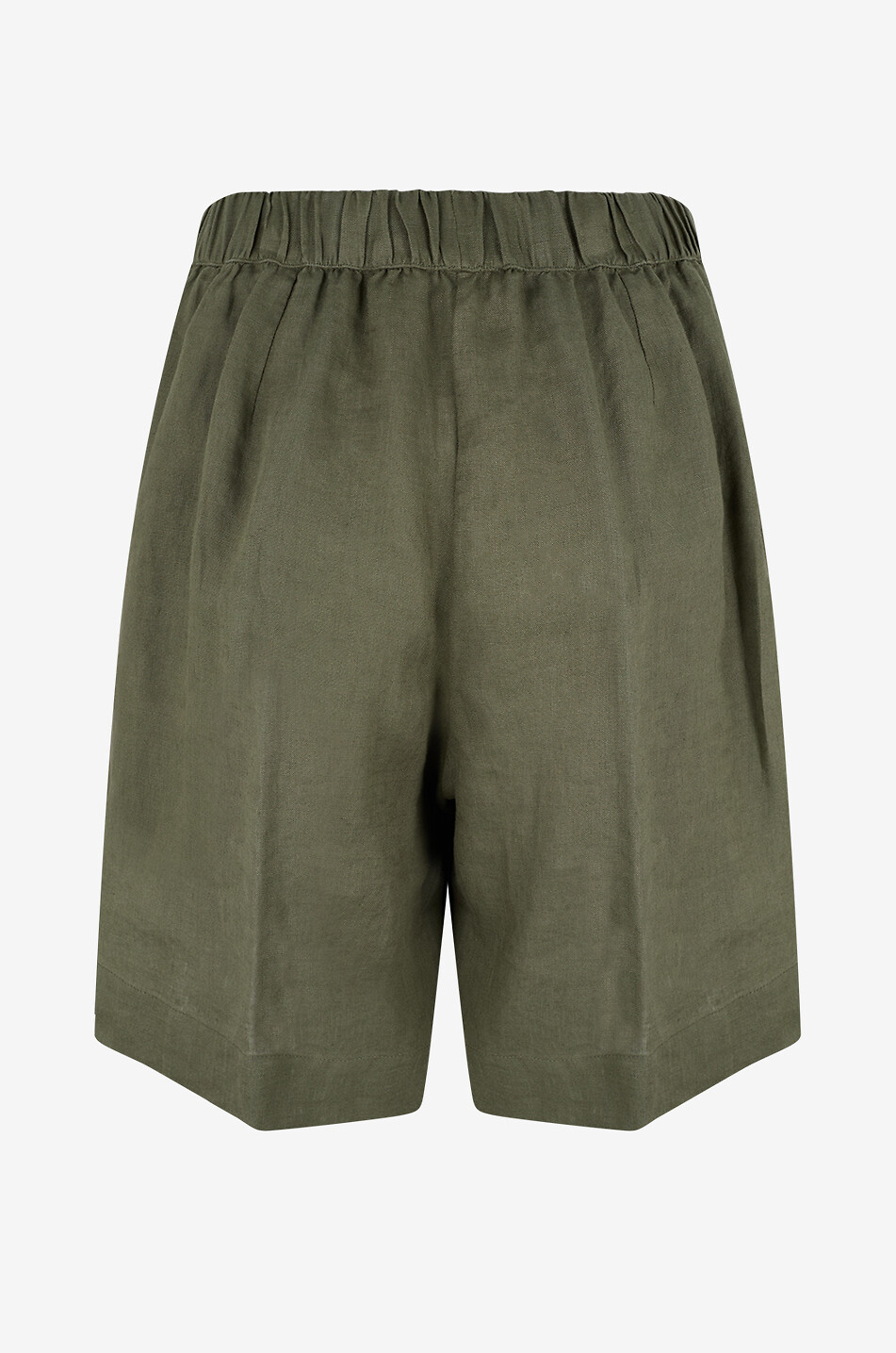 YC MILANO Langer ausgestellter Rock aus Leinen Damen KHAKI 2