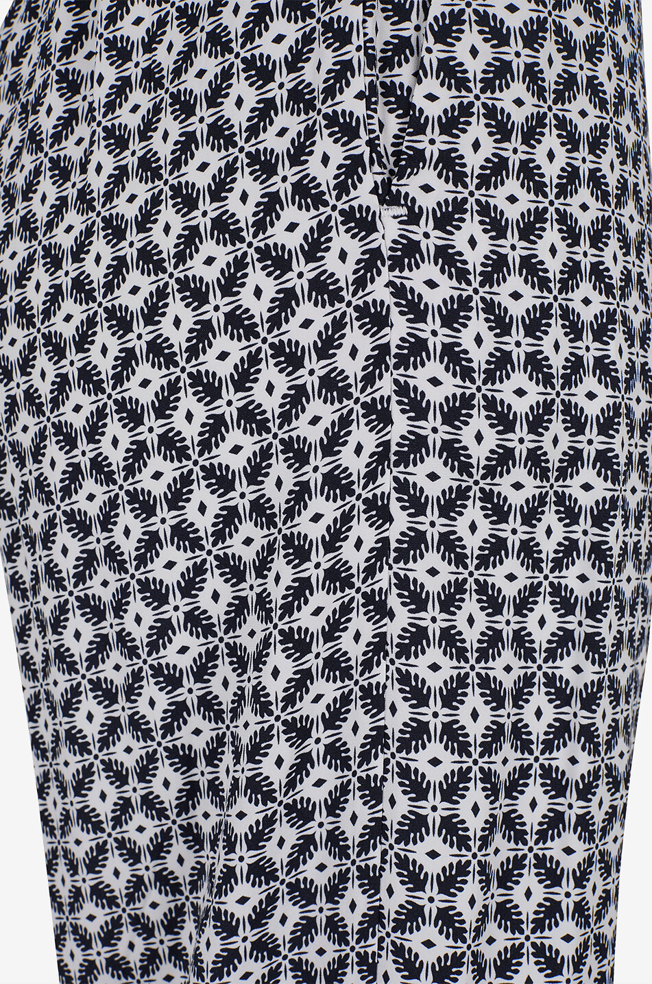 YC MILANO Straight-leg floral viscose crêpe trousers Women BLUE 3