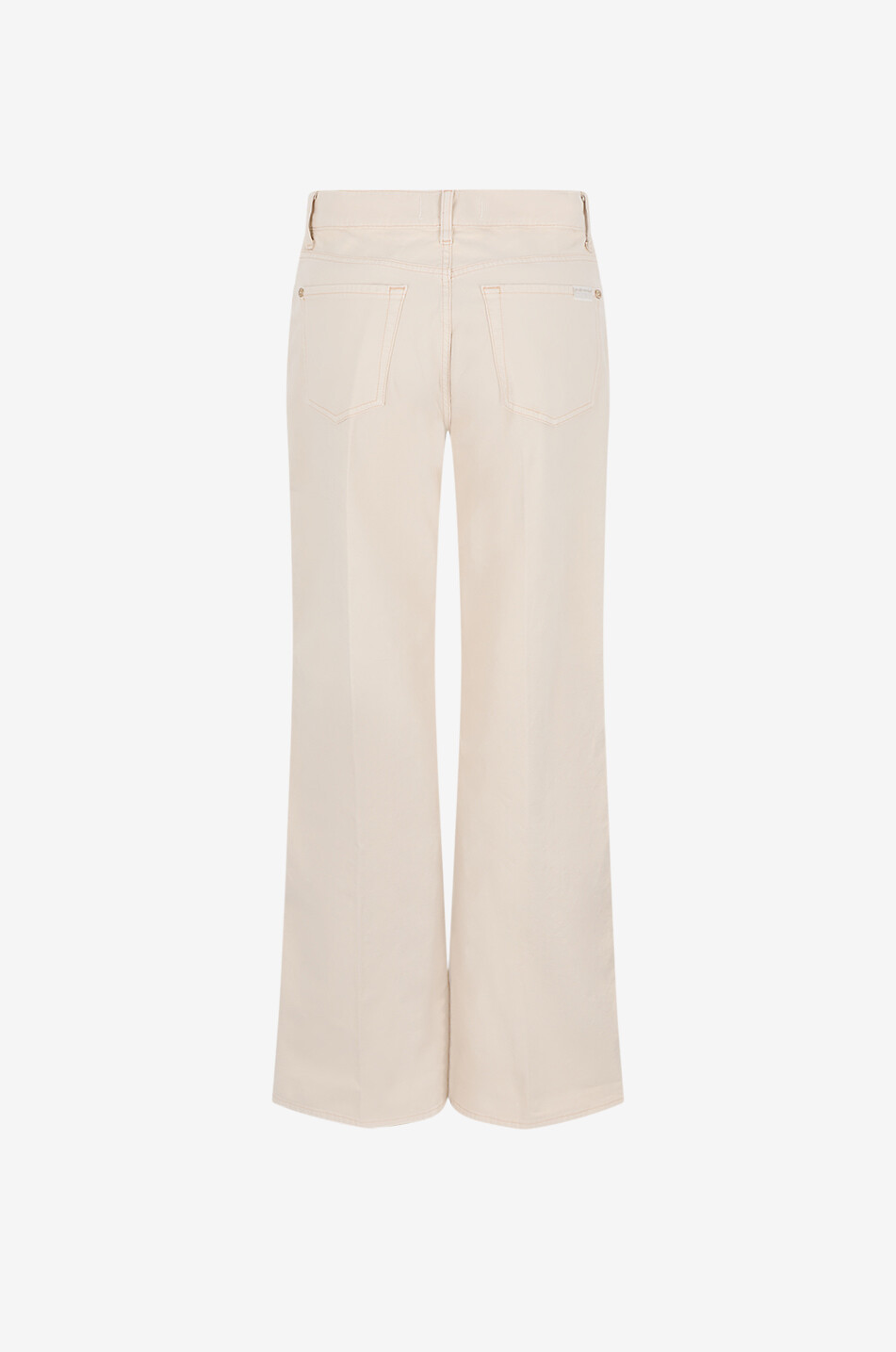 7 FOR ALL MANKIND Jean large en coton Lotta Femme Beige clair 2