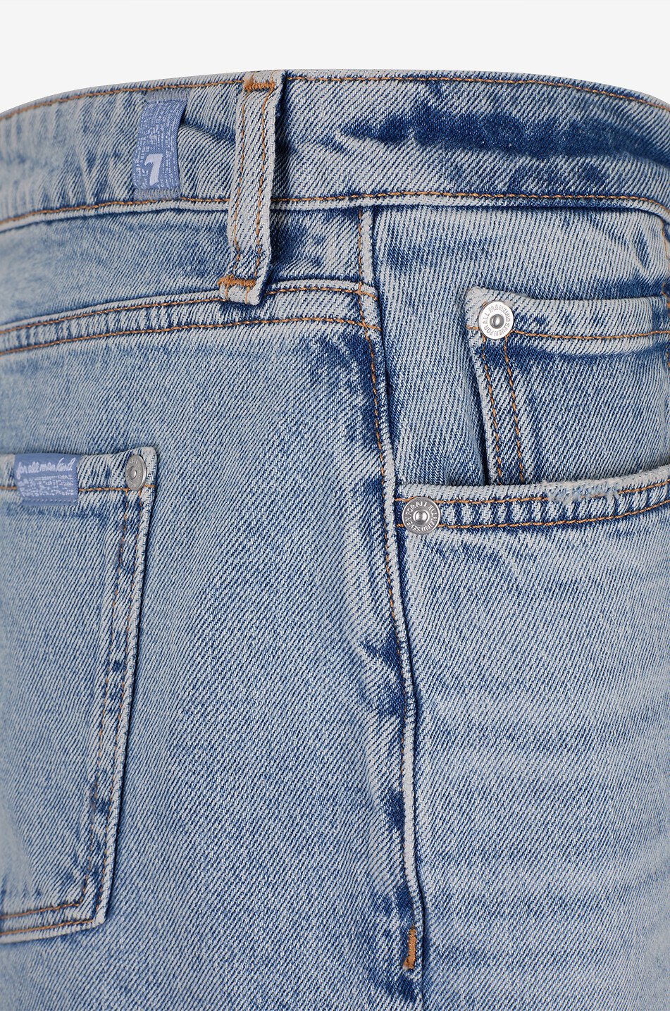 7 FOR ALL MANKIND Monroe cotton denim shorts Women LIGHT BLUE 3