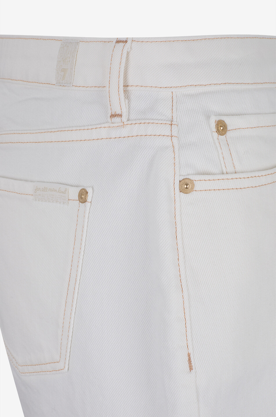 7 FOR ALL MANKIND Monroe cotton denim shorts Women WHITE 3