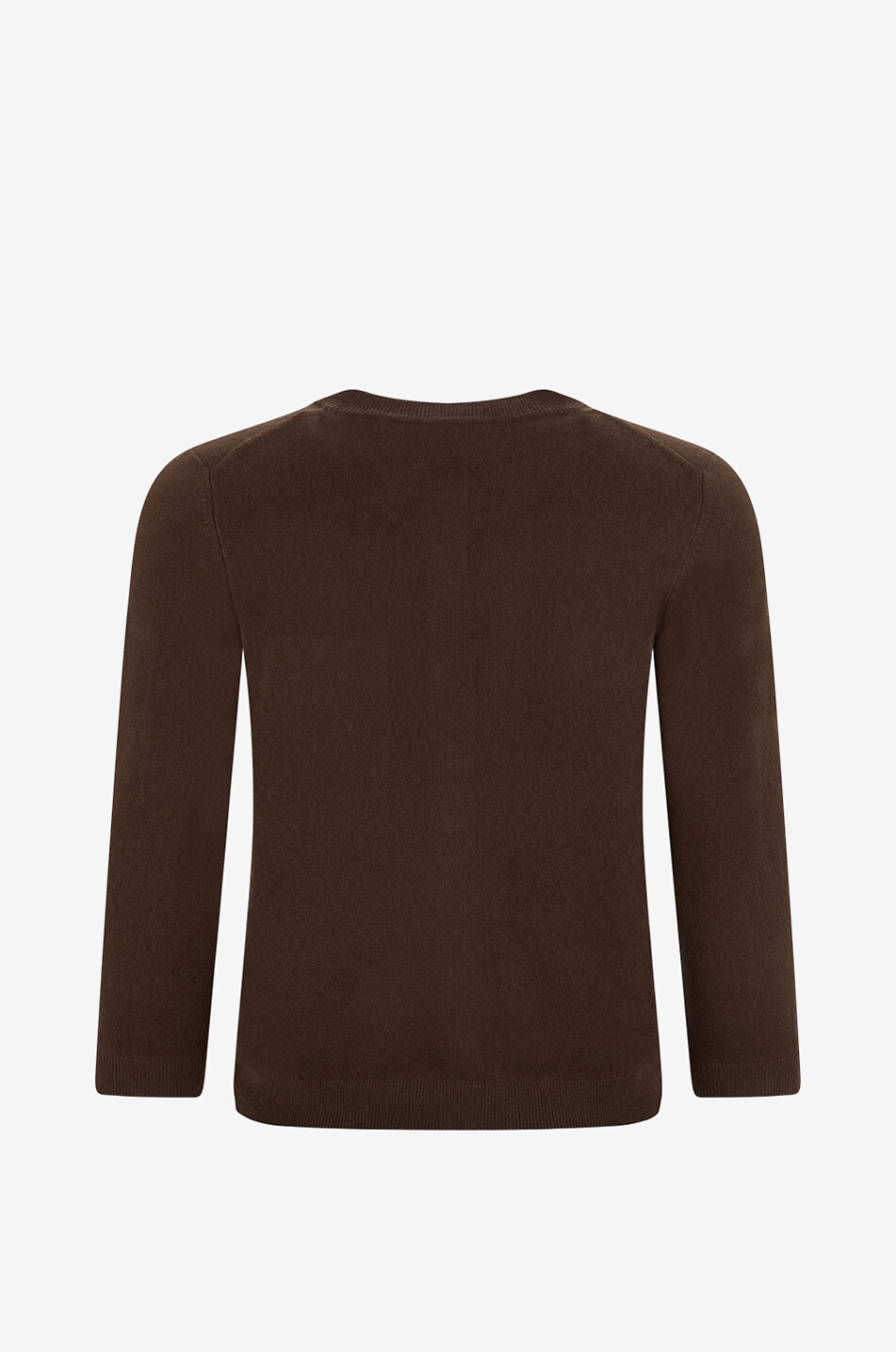 VINCE Cardigan à col rond en laine et cachemire Femme MARRON 2