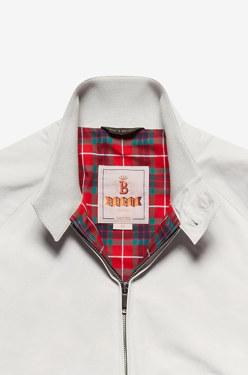 BARACUTA G9 cotton and canvas jacket Men EGGSHELL 2