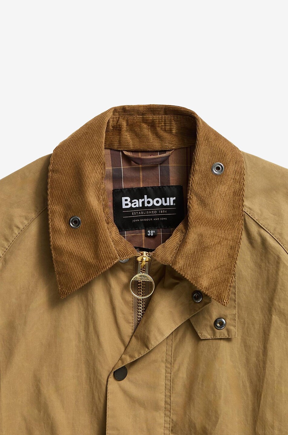 BARBOUR Transport lightweight short cotton jacket Men BEIGE 7