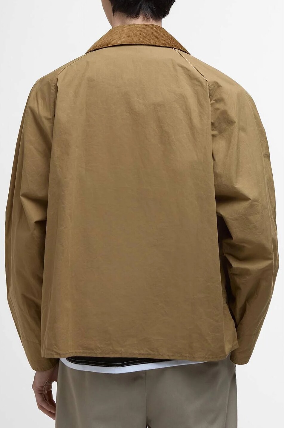 BARBOUR Transport lightweight short cotton jacket Men BEIGE 4