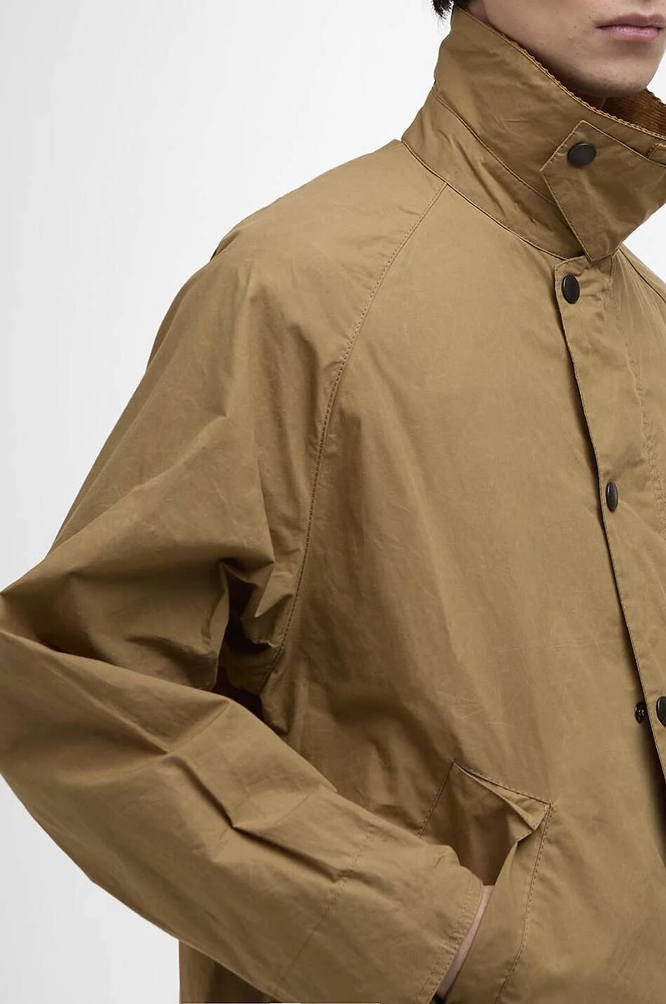 BARBOUR Transport lightweight short cotton jacket Men BEIGE 5