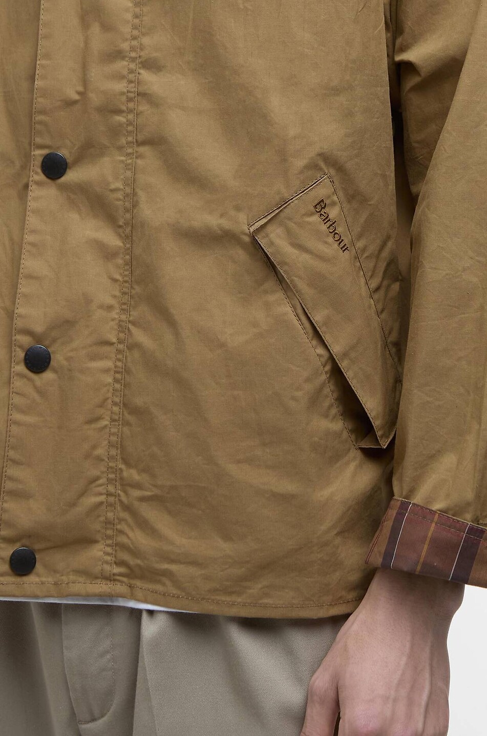 BARBOUR Transport lightweight short cotton jacket Men BEIGE 6