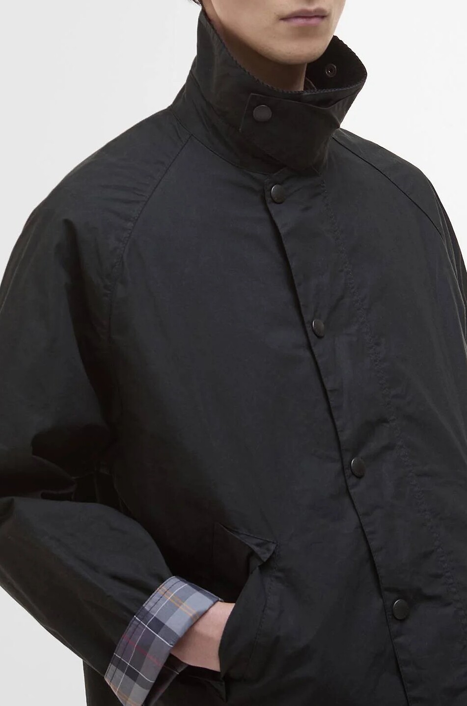 BARBOUR Transport lightweight short cotton jacket Men BLACK 5