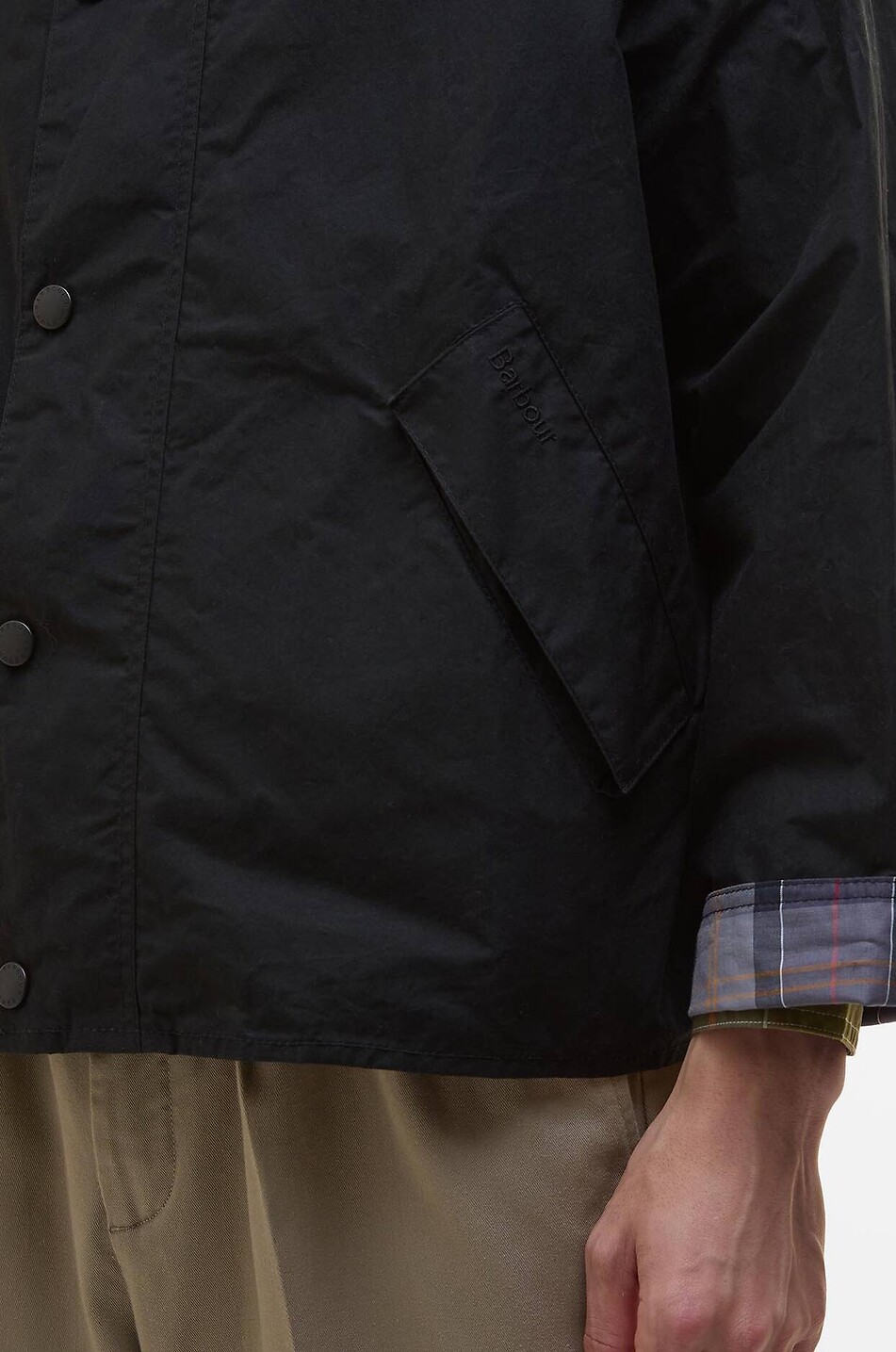 BARBOUR Transport lightweight short cotton jacket Men BLACK 6