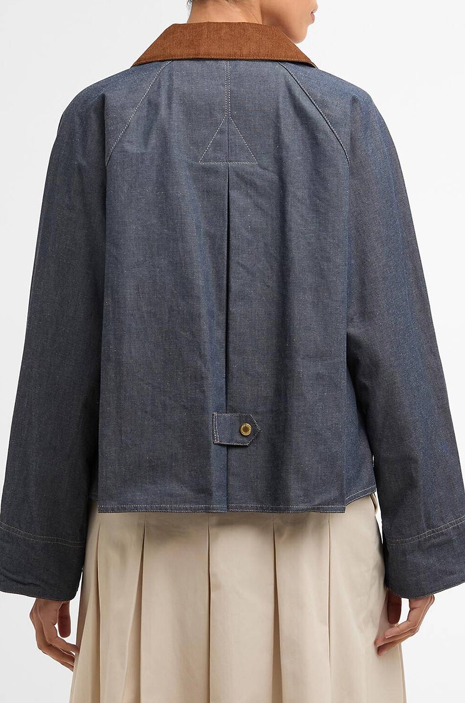 BARBOUR Freckleton short lightweight cotton denim jacket Women DARK BLUE 3