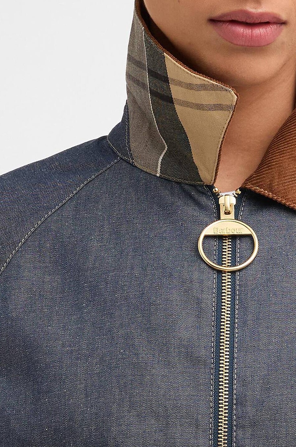 BARBOUR Freckleton short lightweight cotton denim jacket Women DARK BLUE 5