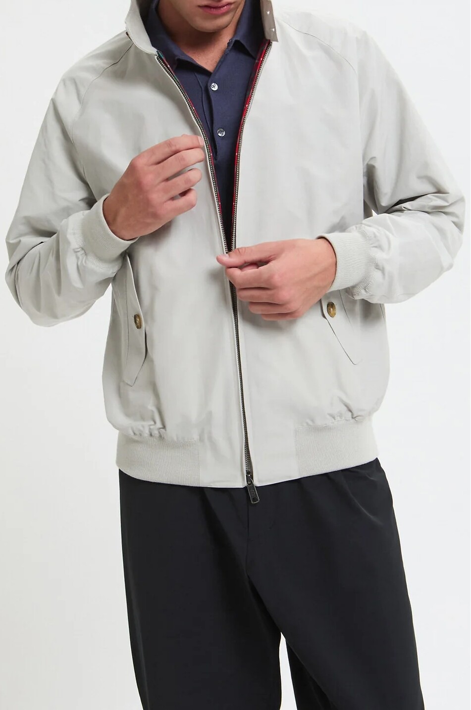 BARACUTA G9 cotton and canvas jacket Men EGGSHELL 5