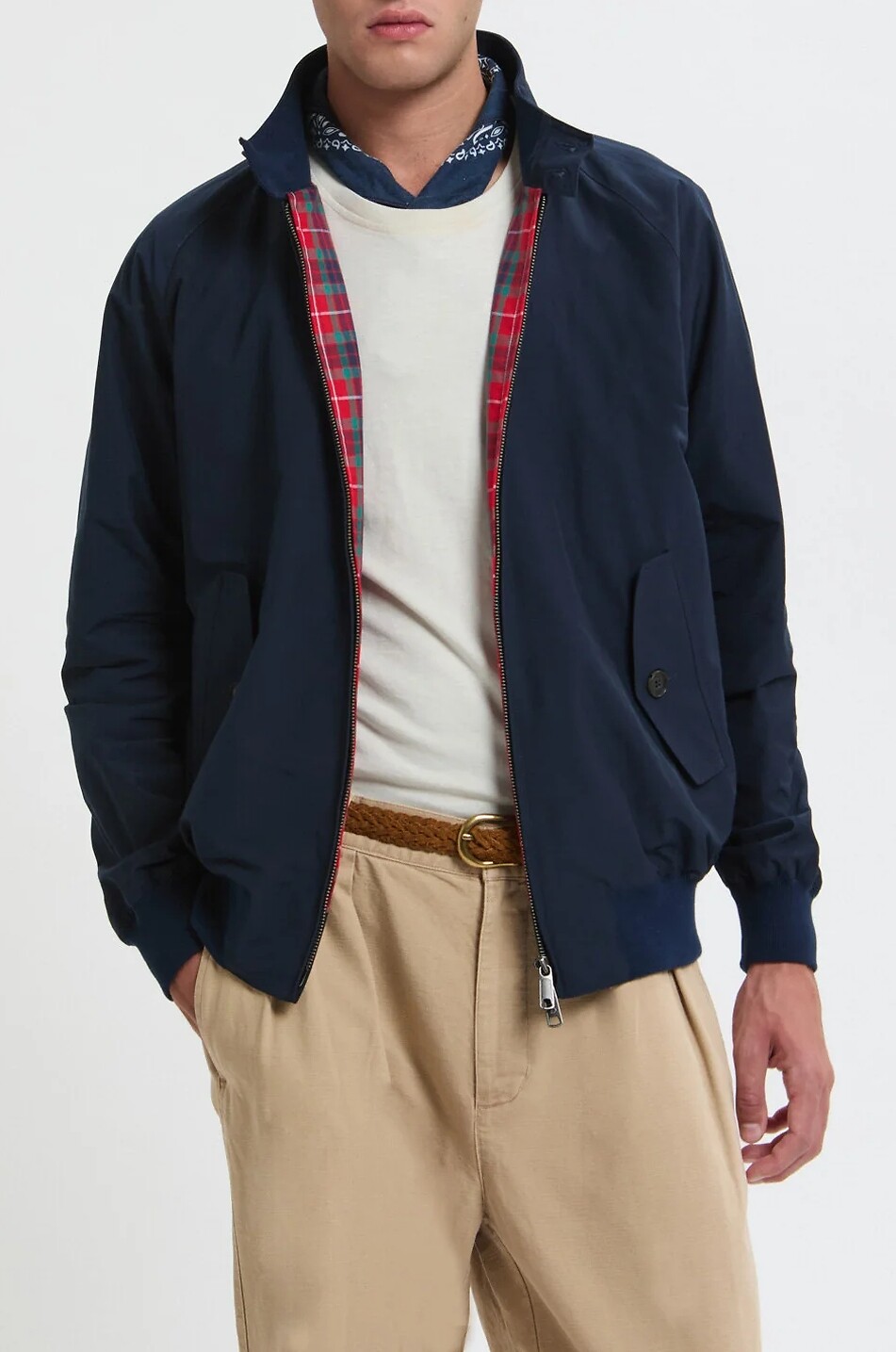 BARACUTA Blouson aus Baumwolle und Canvas G9 Herren DUNKELBLAU 5