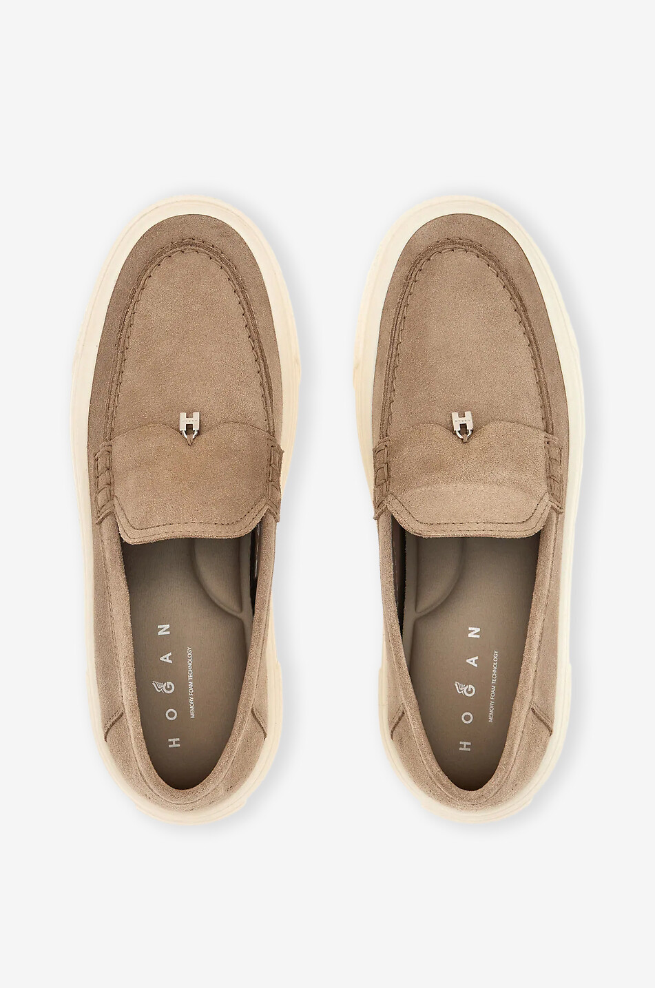 HOGAN Crosswind suede loafers Women BROWN 5