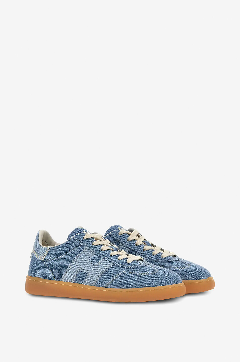 HOGAN Baskets basses en denim Cool Femme BLEU 2
