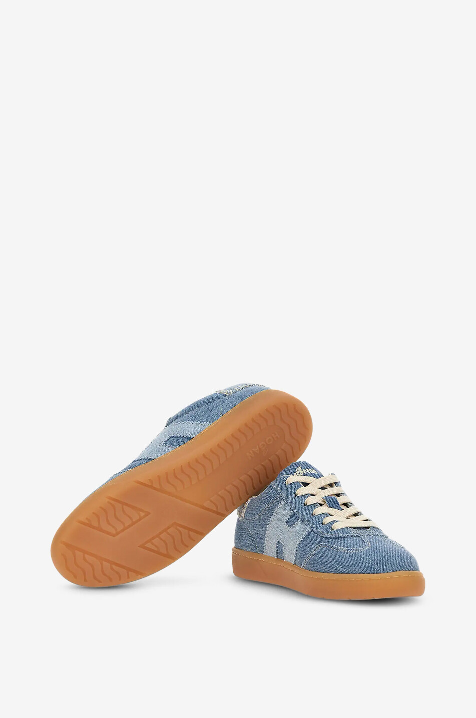HOGAN Baskets basses en denim Cool Femme BLEU 4