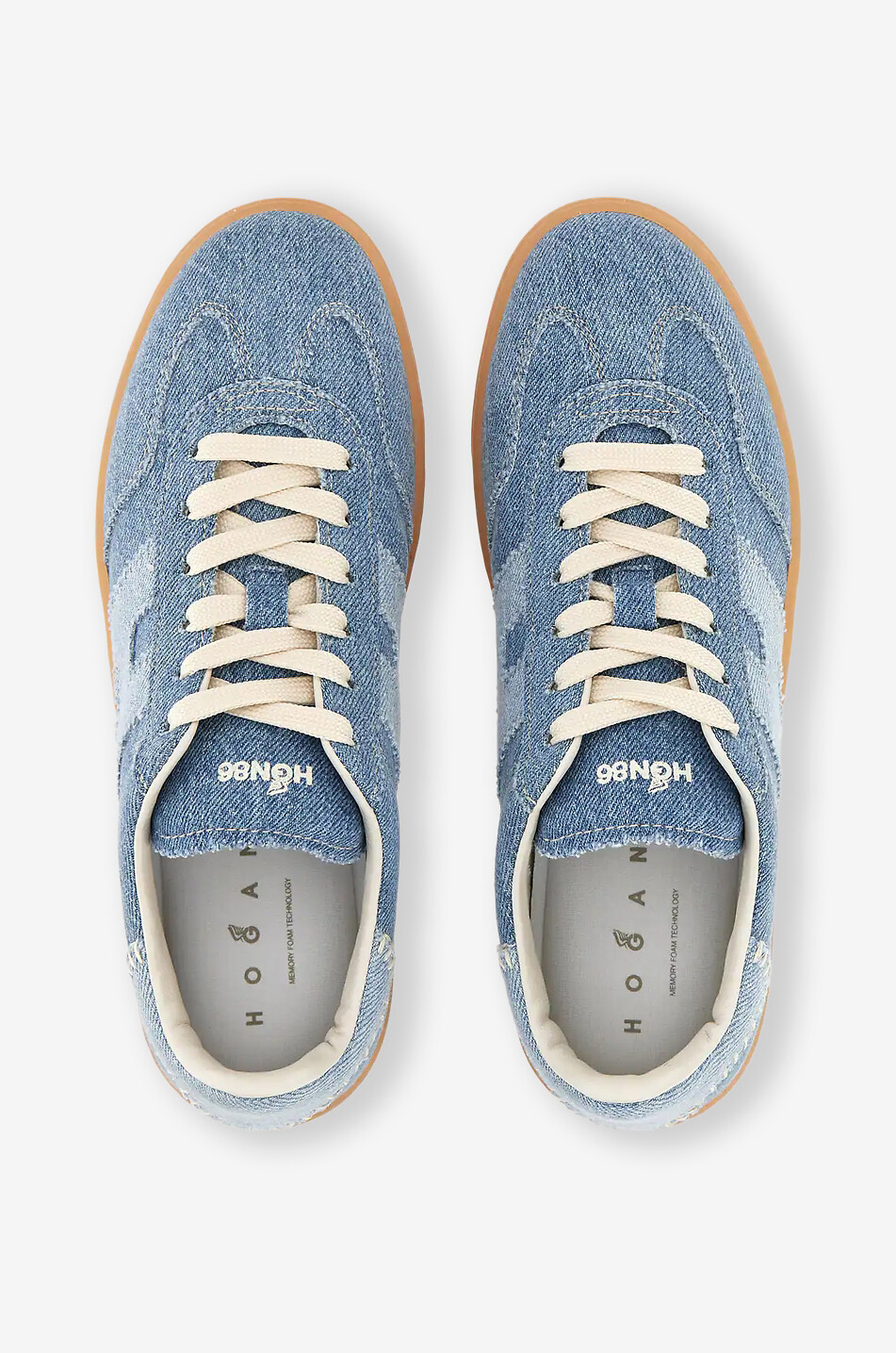 HOGAN Baskets basses en denim Cool Femme BLEU 5