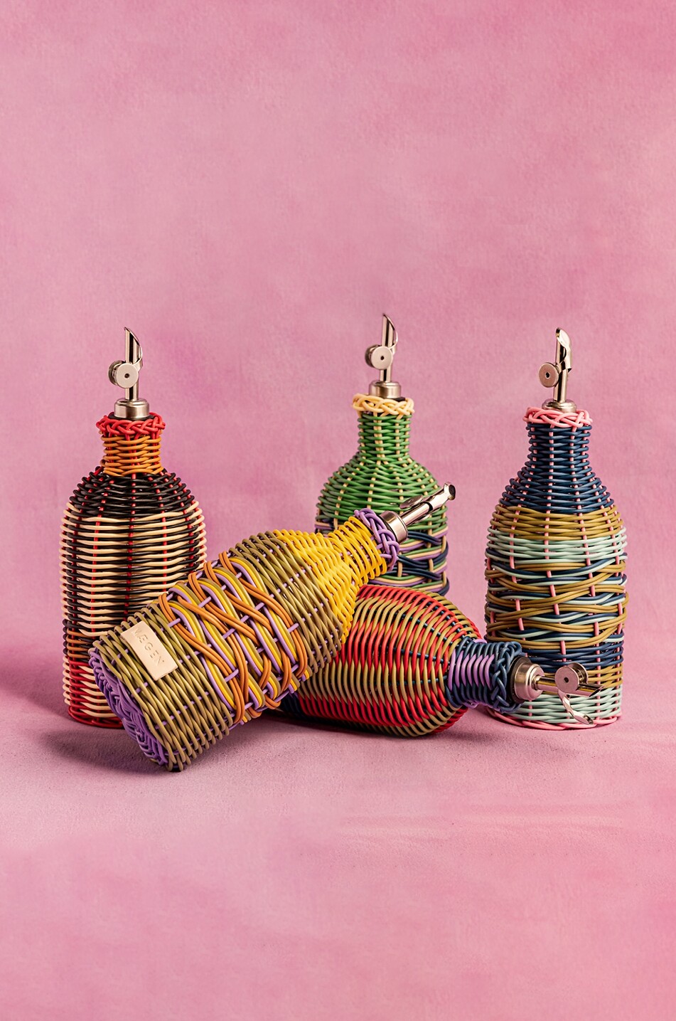 MAEGEN Bouteille en verre avec bec verseur Maison MULTICOLORE 4