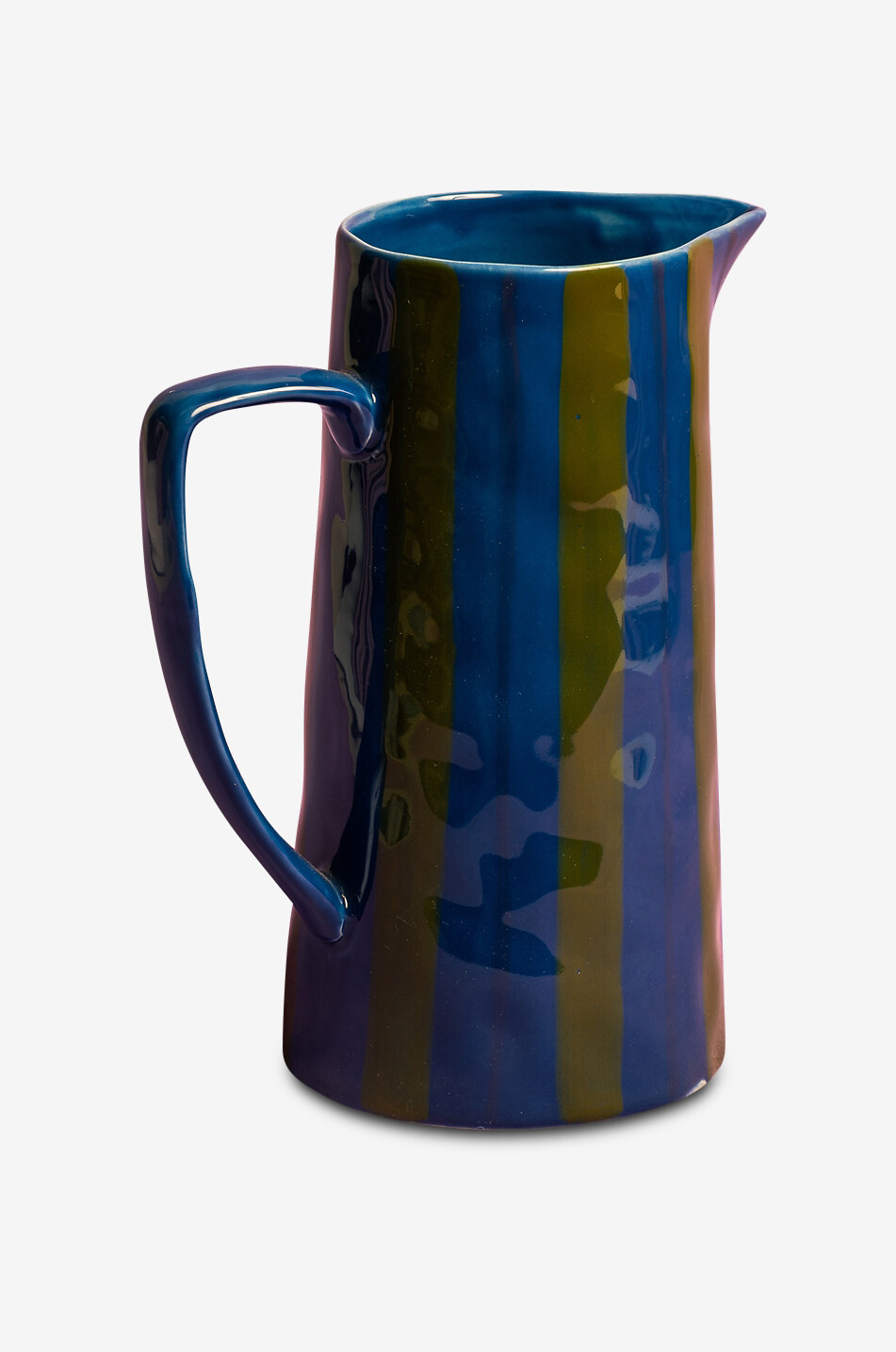 Carafe en céramique rayée Stripe Jug - H17