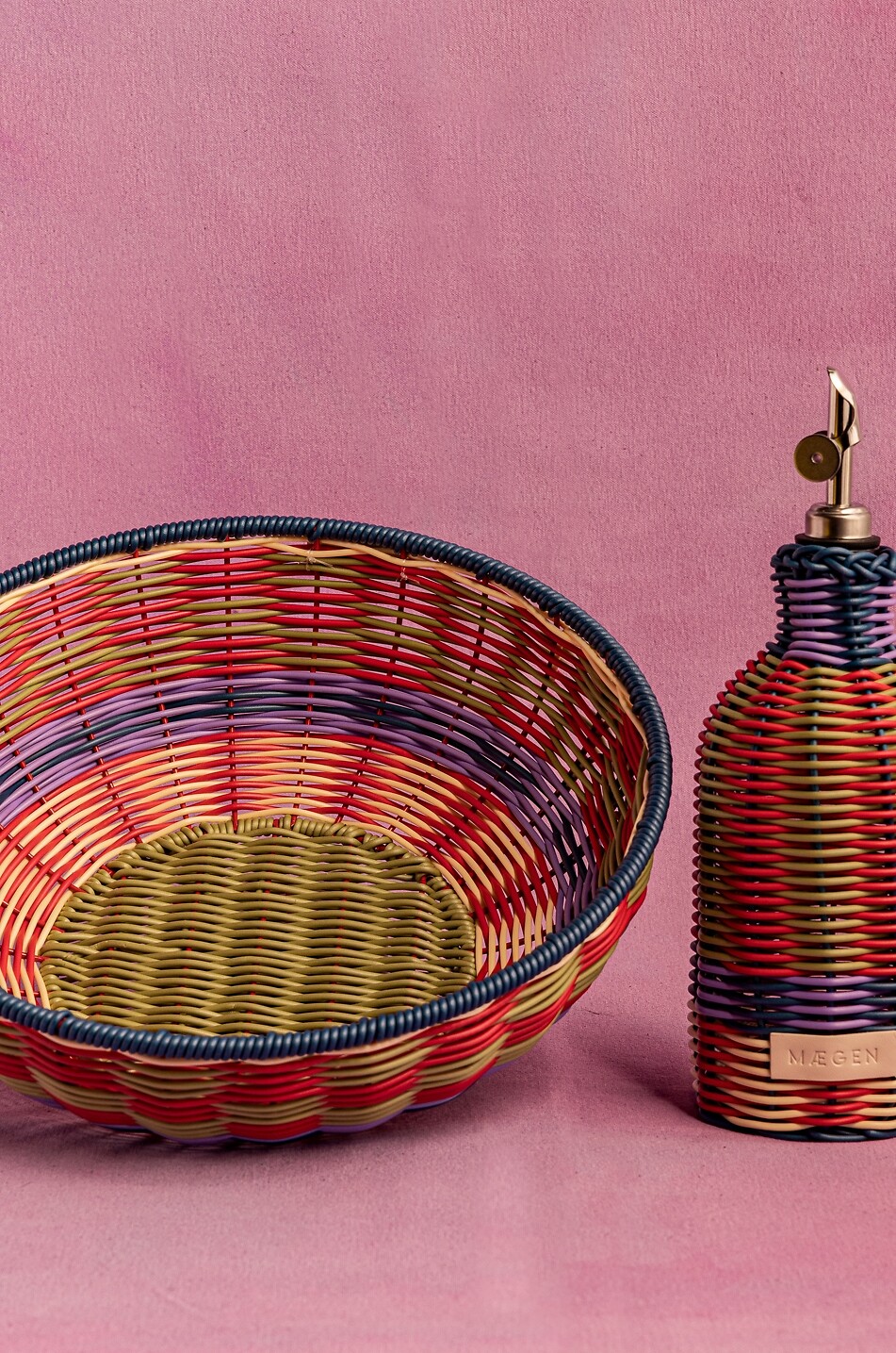 MAEGEN Bouteille en verre avec bec verseur Maison MULTICOLORE 5