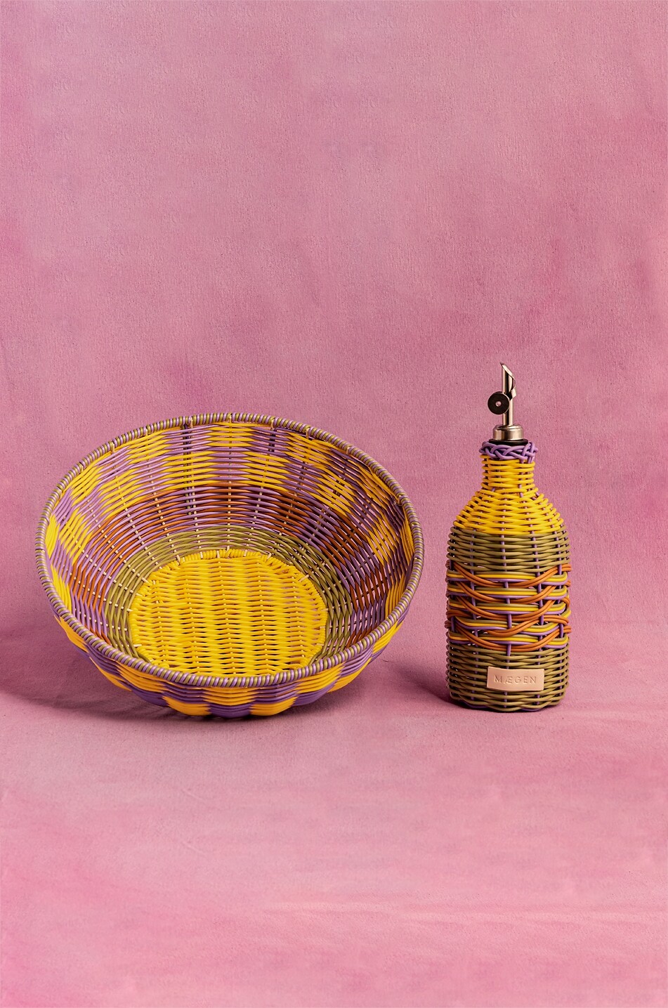 MAEGEN Bouteille pour huile en verre avec bec verseur Maegen Maison MULTICOLORE 3