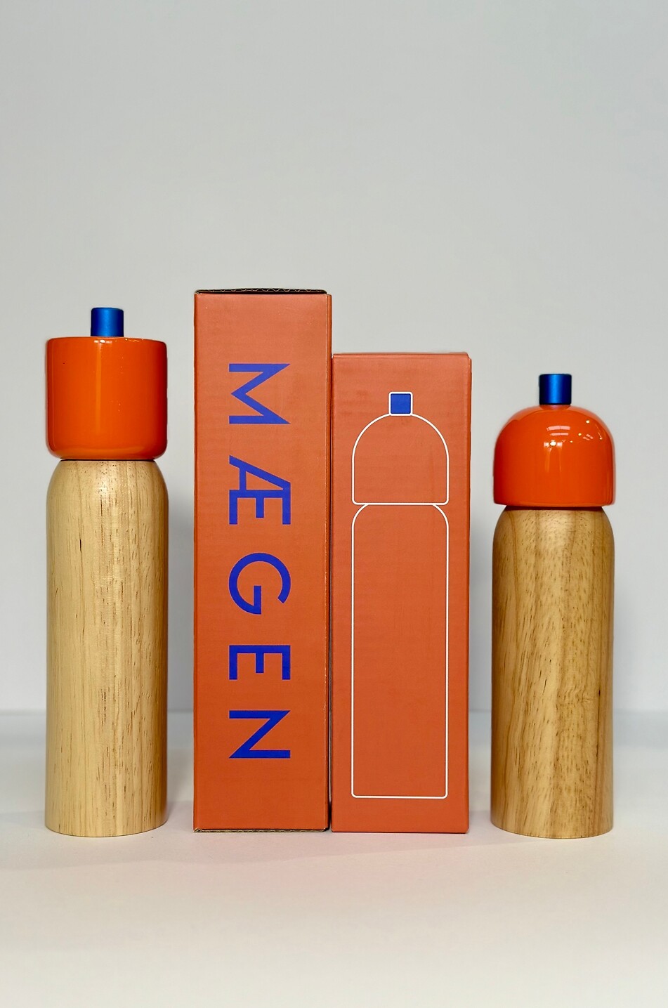 MAEGEN Moulin à sel et poivre en bois et céramique Maison MULTICOLORE 3