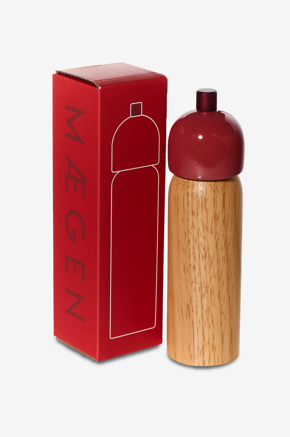 MAEGEN Moulin à sel et poivre en bois Maegen Medium Maison ROUGE 2
