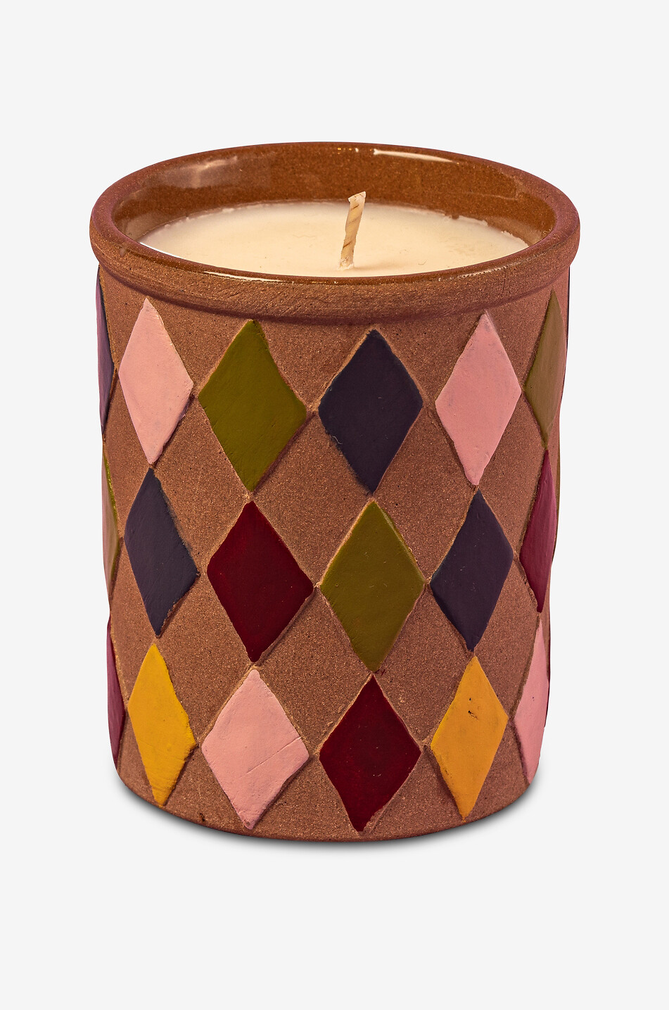 MAEGEN Duftkerze aus Keramik mit Rautenmuster Marigold C 225 g Haus BUNT 2