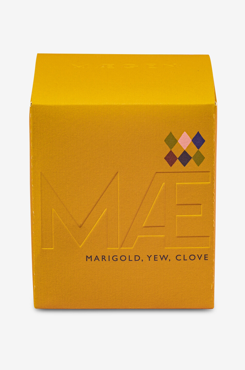 MAEGEN Duftkerze aus Keramik mit Rautenmuster Marigold C 225 g Haus BUNT 3