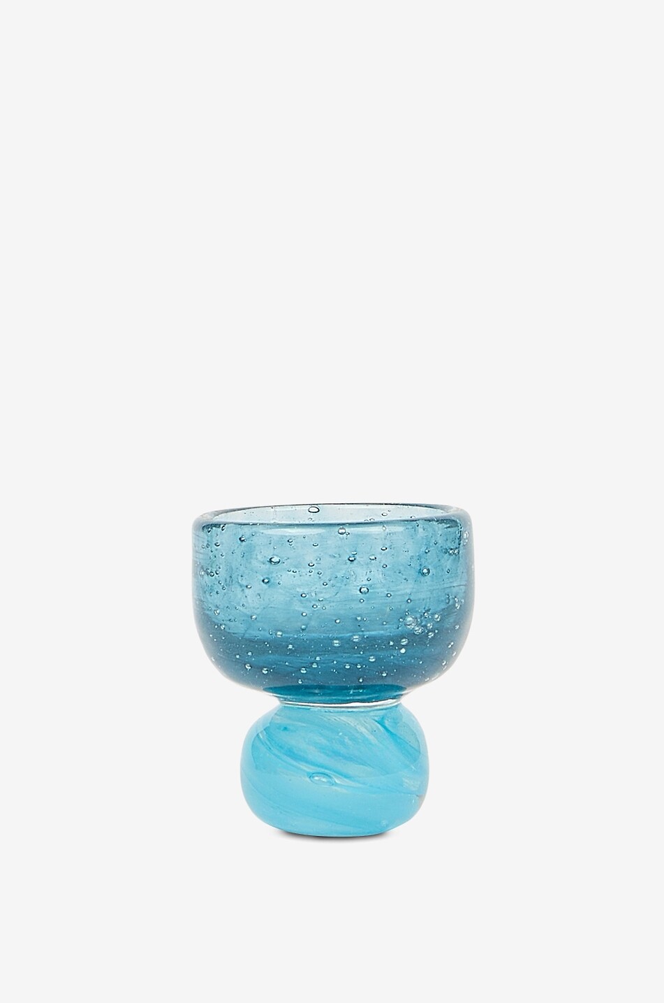 Bouillon footed blown glass bowl