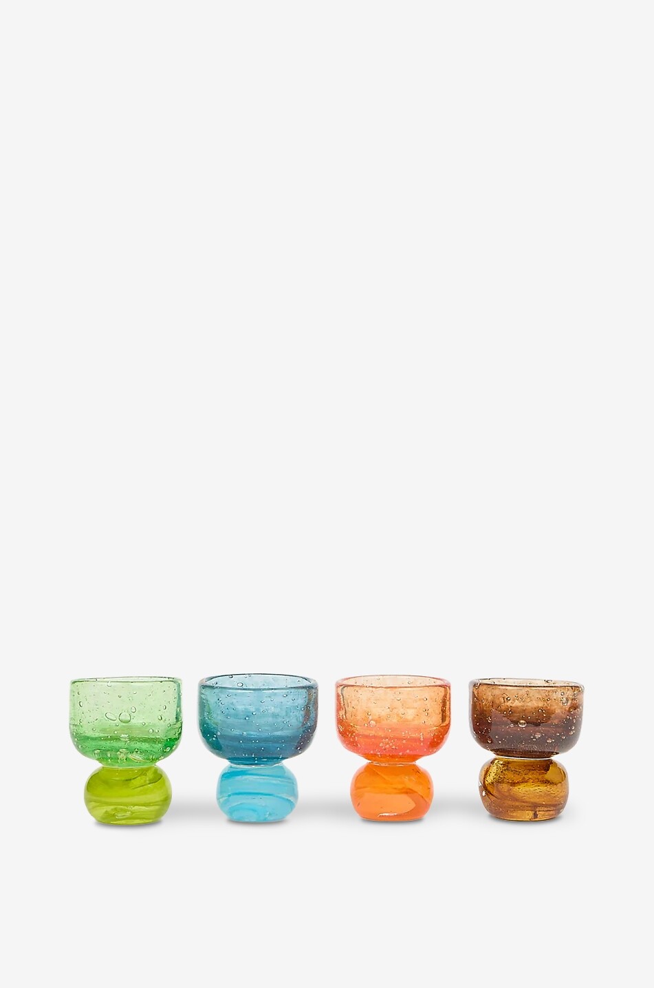 LA ROMAINE EDITIONS Bouillon footed blown glass bowl Home BLUE 2