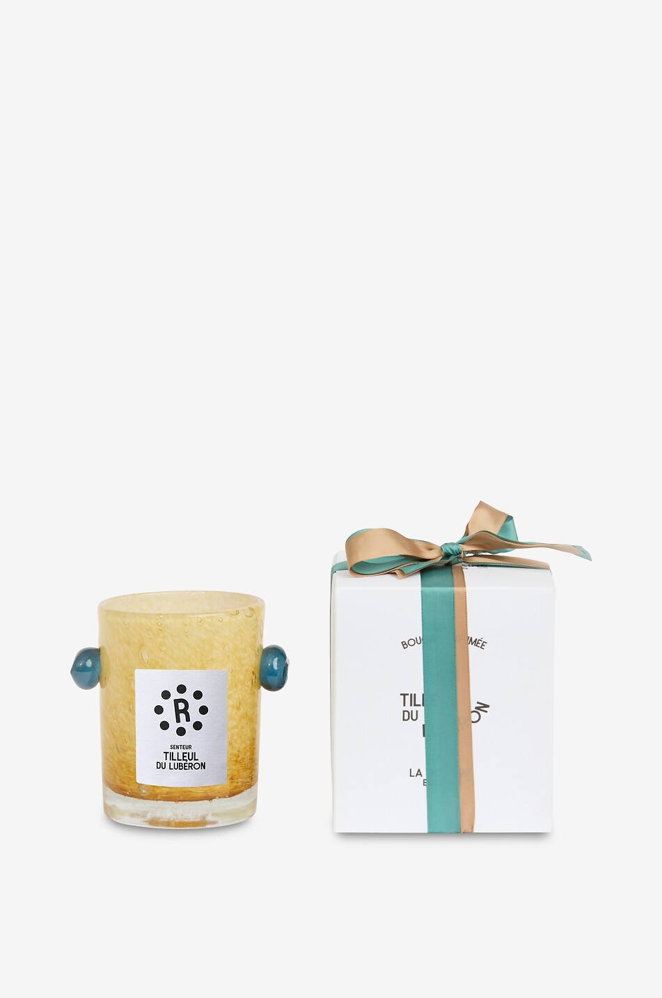 LA ROMAINE EDITIONS Duftkerze aus mundgeblasenem Glas Pivoine Tilleul Luberon Hiver Haus BUNT 2