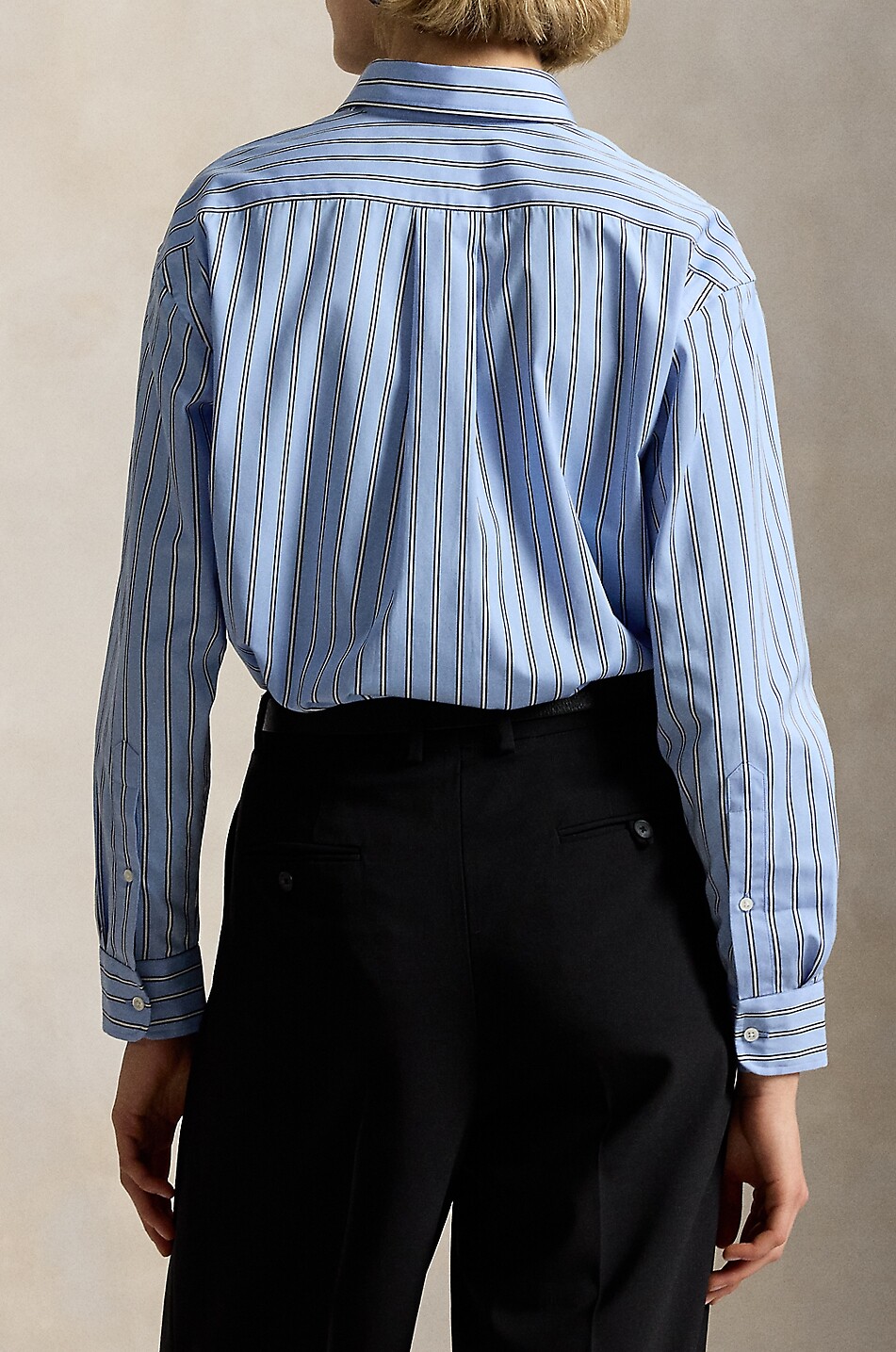 POLO RALPH LAUREN Gestreiftes lässiges Hemd Pony Damen BLAU 3