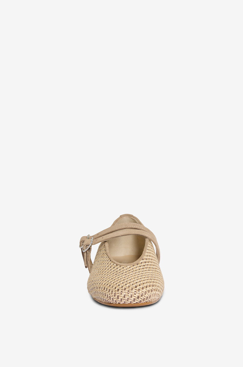 BONGENIE Safira raffia ballet flats Women BEIGE 2