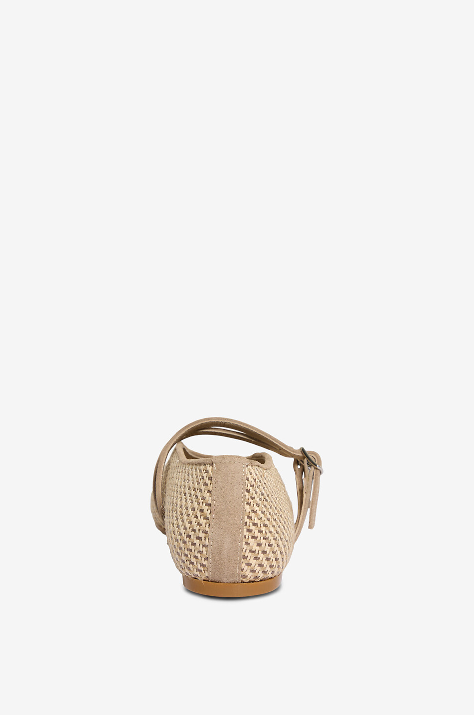 BONGENIE Safira raffia ballet flats Women BEIGE 4