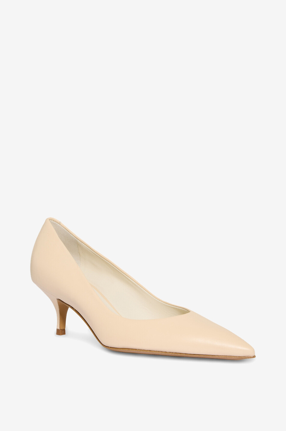 BONGENIE Amal 50 leather stiletto heel pumps Women EGGSHELL 1