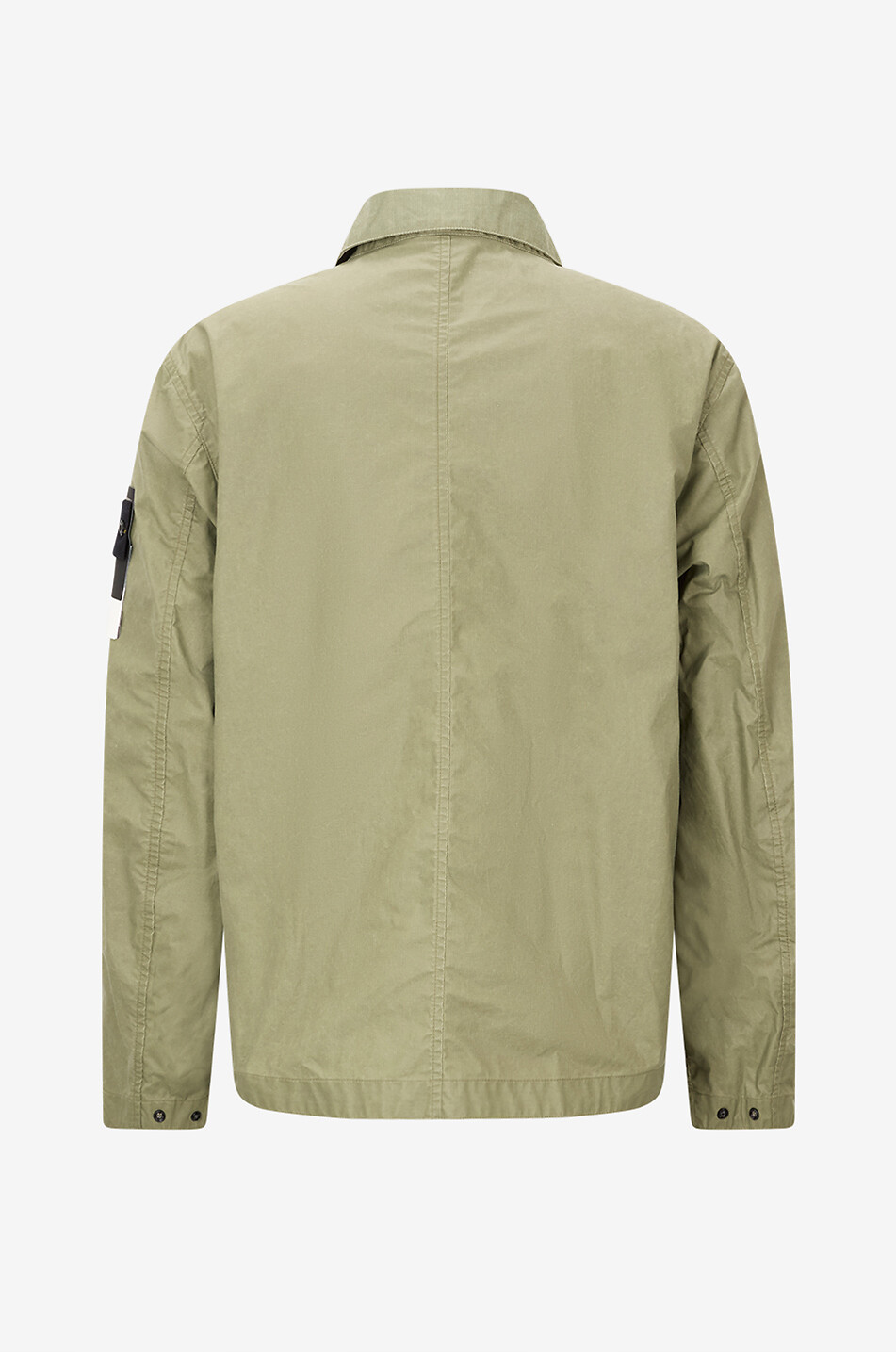 STONE ISLAND 4100054 waxed canvas jacket with shirt collar Men KHAKI 2