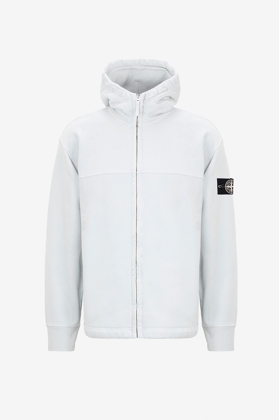Sweat zippé à capuche en coton 6100017