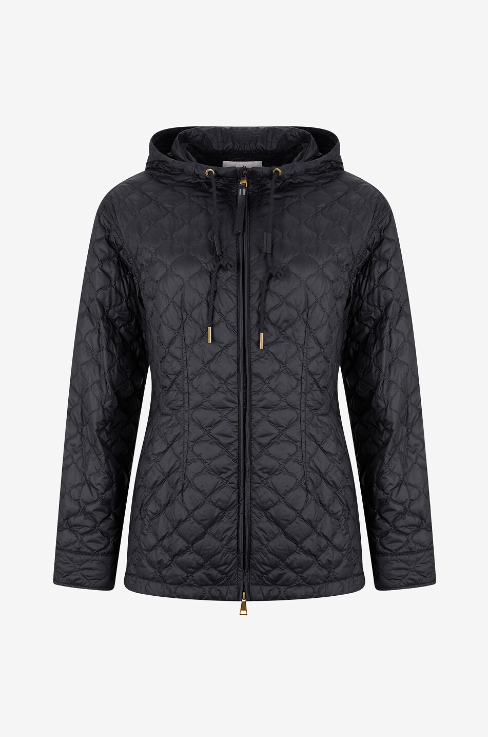 MONCLER Arum fitted quilted hooded lightweight jacket Women BLACK 1