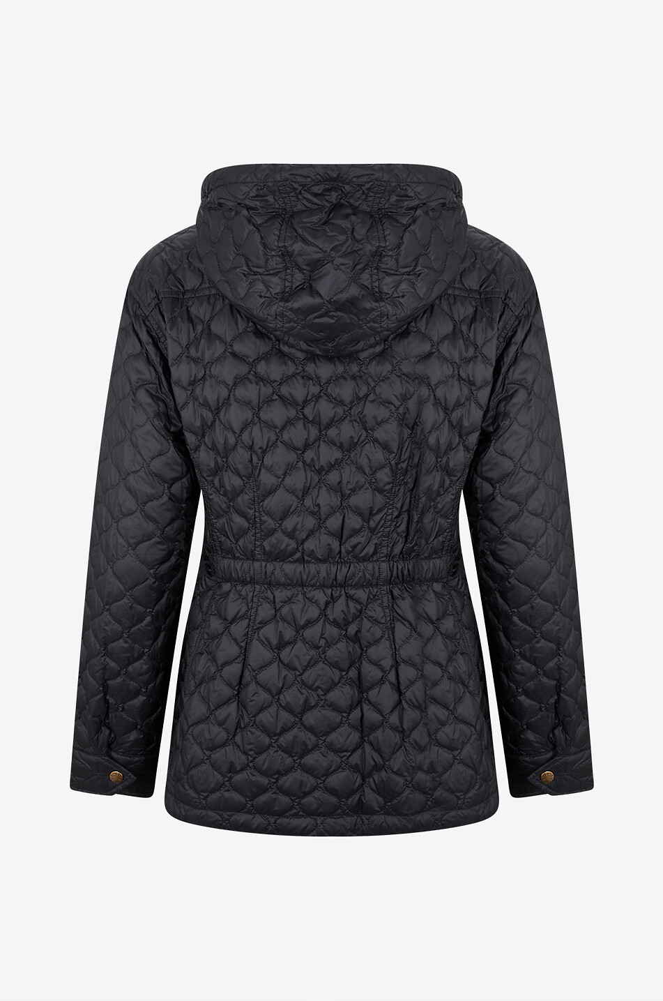 MONCLER Arum fitted quilted hooded lightweight jacket Women BLACK 2