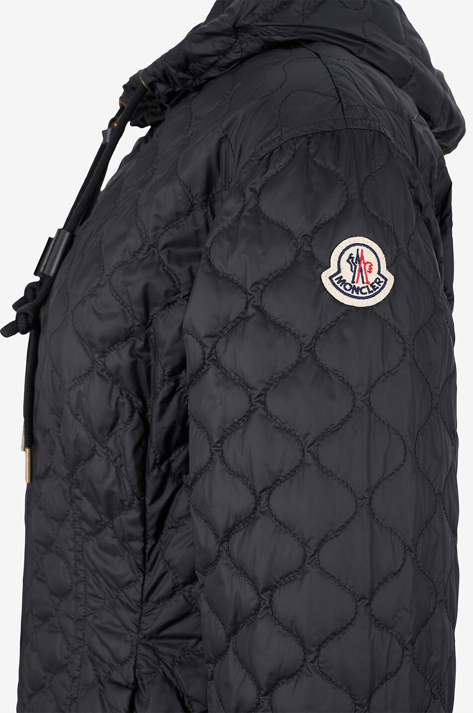MONCLER Arum fitted quilted hooded lightweight jacket Women BLACK 3